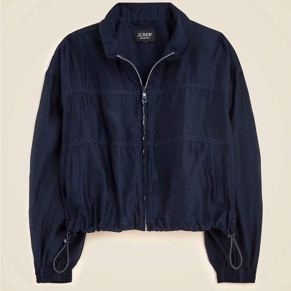 J. Crew Collection Summerweight Flight Jacket - Picture 1 of 11